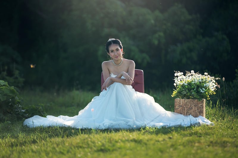 Nature-Inspired Wedding Dress